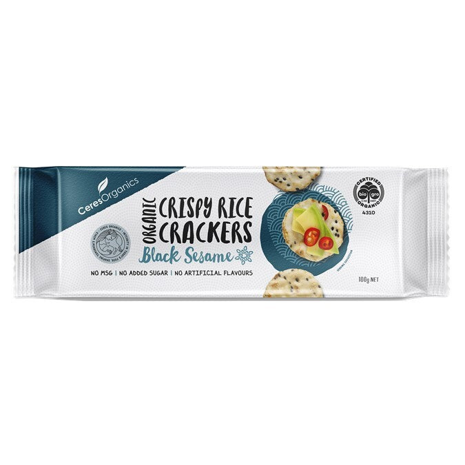 Ceres - Organic Rice Crackers (Black Sesame) -  [100g]