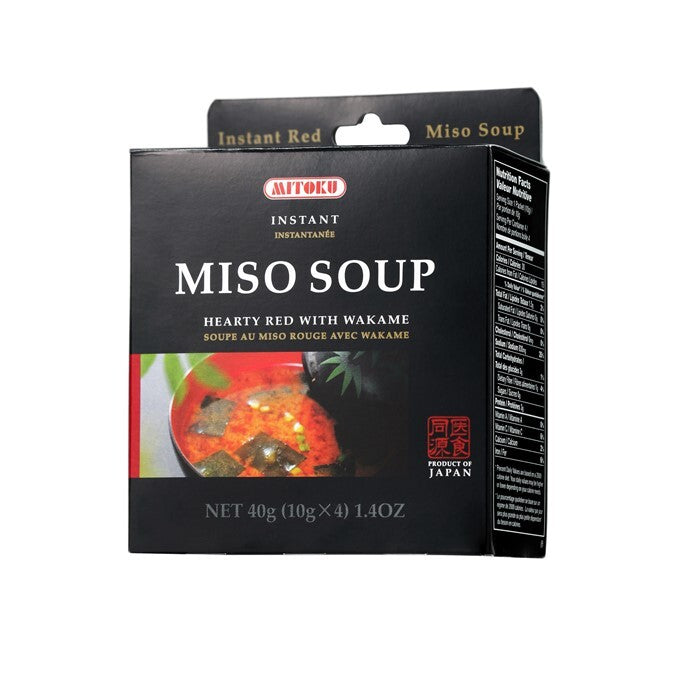 Mitoku - Instant Miso Soup (Hearty Red with Wakame) - [10g x 4]