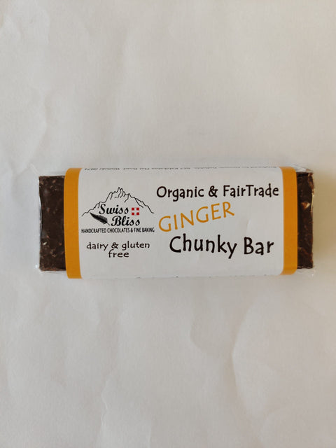 Swiss Bliss - Organic Chunky Ginger Bar - [65g]