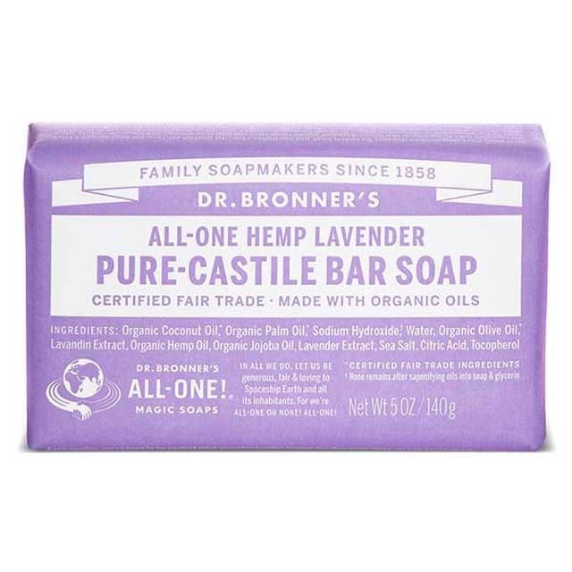 Dr. Bronner's - Lavender Castile Bar Soap 140g