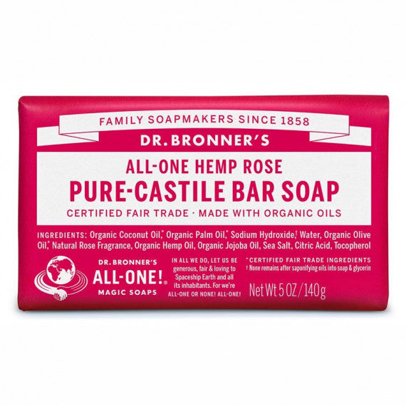 Dr. Bronner's - Rose Castile Bar Soap - [140g]