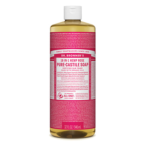Dr. Bronner's - Rose Oil Castile Liquid Soap - [946ml]
