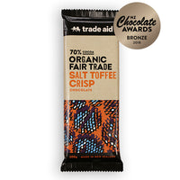 Thumbnail for Trade Aid - Organic Dark Chocolate Salt Toffee Crisp - [100g]