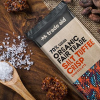 Thumbnail for Trade Aid - Organic Dark Chocolate Salt Toffee Crisp - [100g]