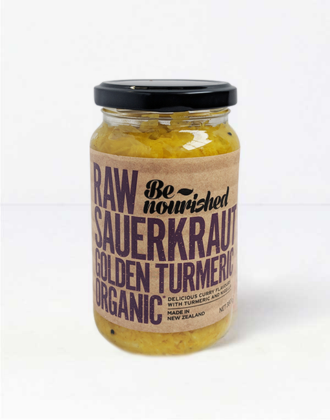 Be Nourished - Organic Sauerkraut Golden Turmeric - [380g]