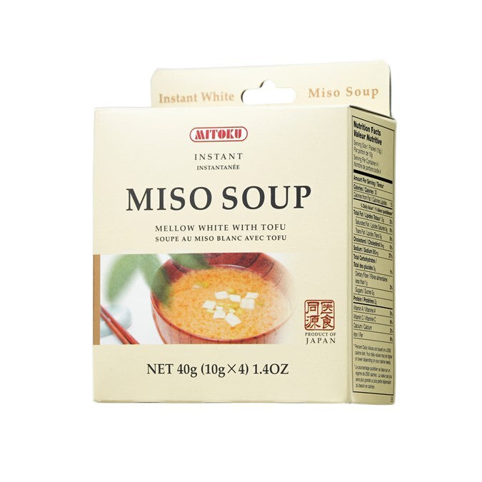 Mitoku - Instant Miso Soup (Mellow White with Tofu) - [10g x 4]