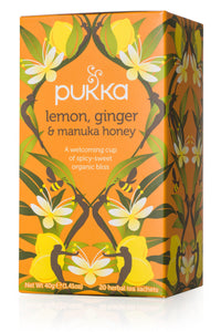 Thumbnail for Pukka - Organic Lemon Ginger & Manuka Honey Tea - [20 Bags]