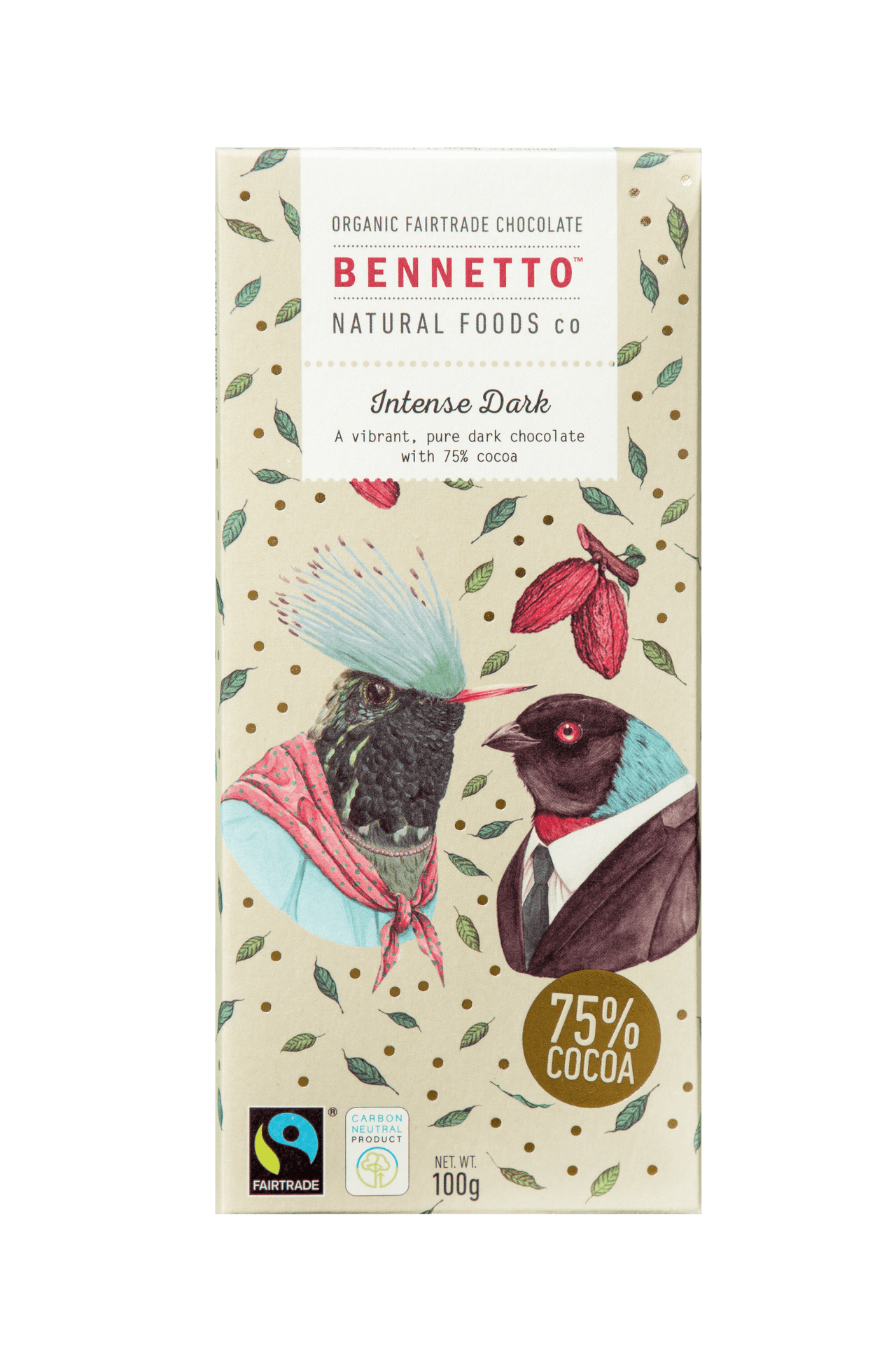 Bennetto - Organic Chocolate Intense Dark -[100g]