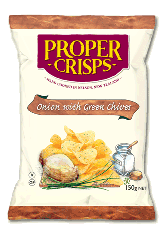 Proper Crisps - Onion & Green Chives - [150g]