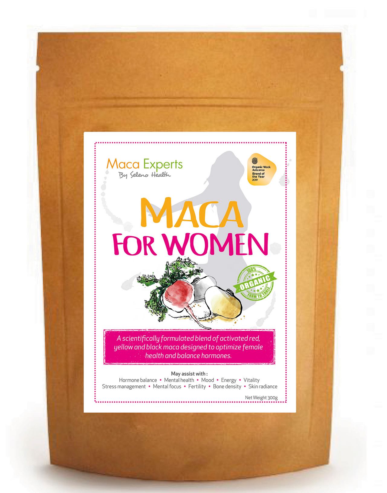 Seleno Health - Organic Maca for Women - [300g]
