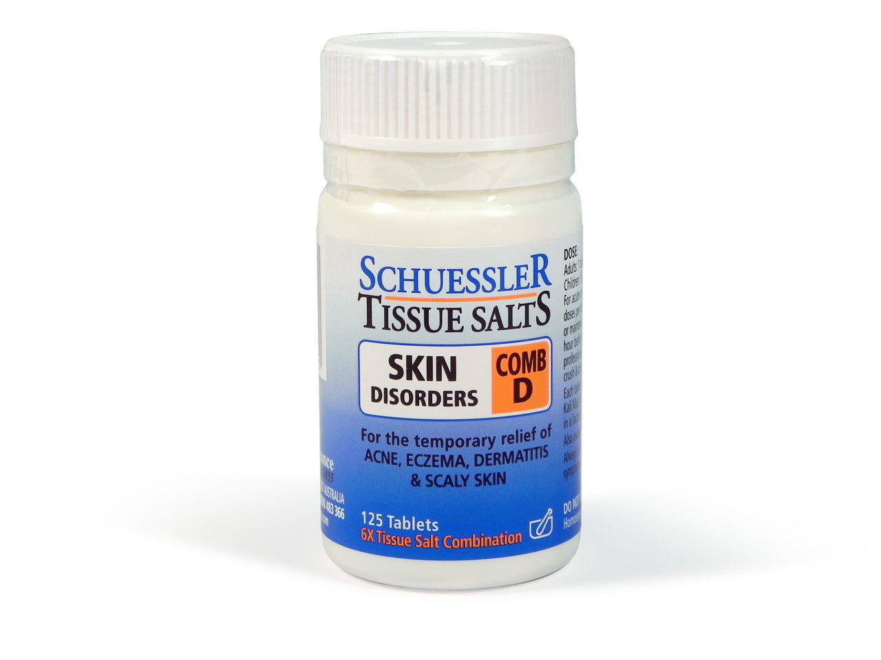 Schussler Combination D Skin Disorders 125's