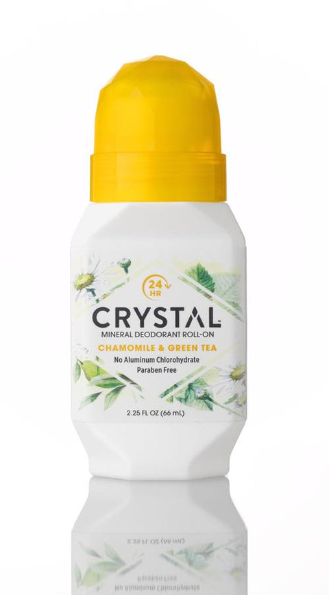 Crystal - Deodorant Roll On (Chamomile & Green Tea) - [66ml]