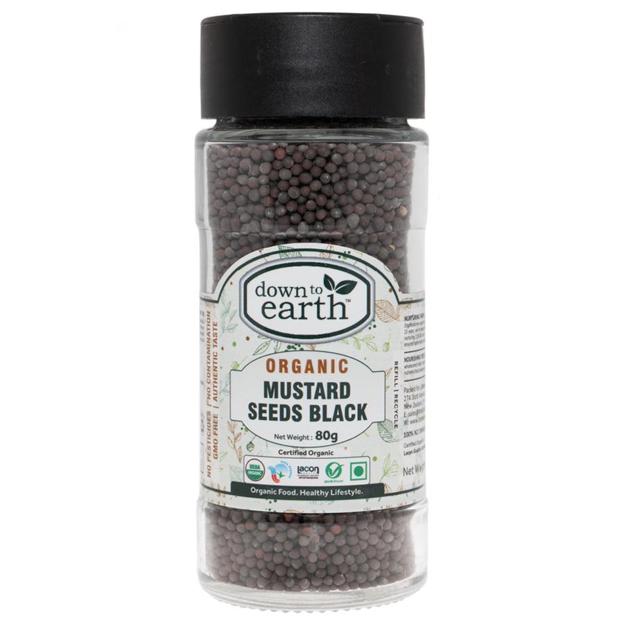 Down To Earth - Organic Mustard Seeds Black - [80g]