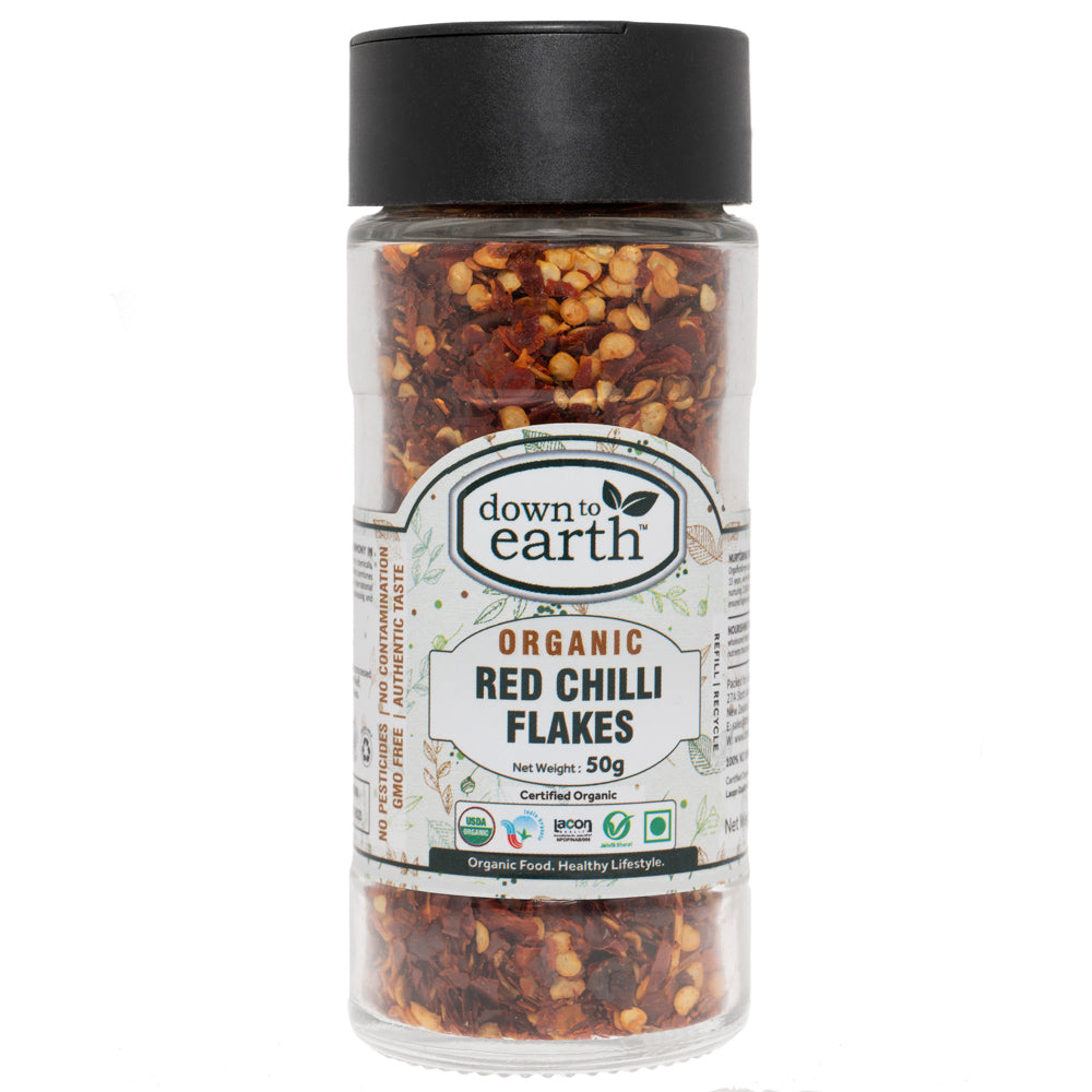 Down To Earth - Organic Red Chilli Flakes [50g]