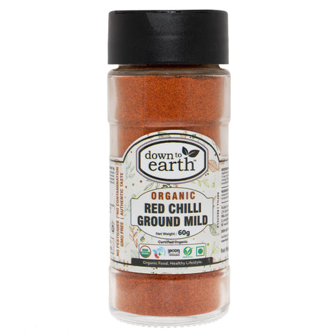 Down To Earth - Organic Red Chilli Powder Mild - [60g]