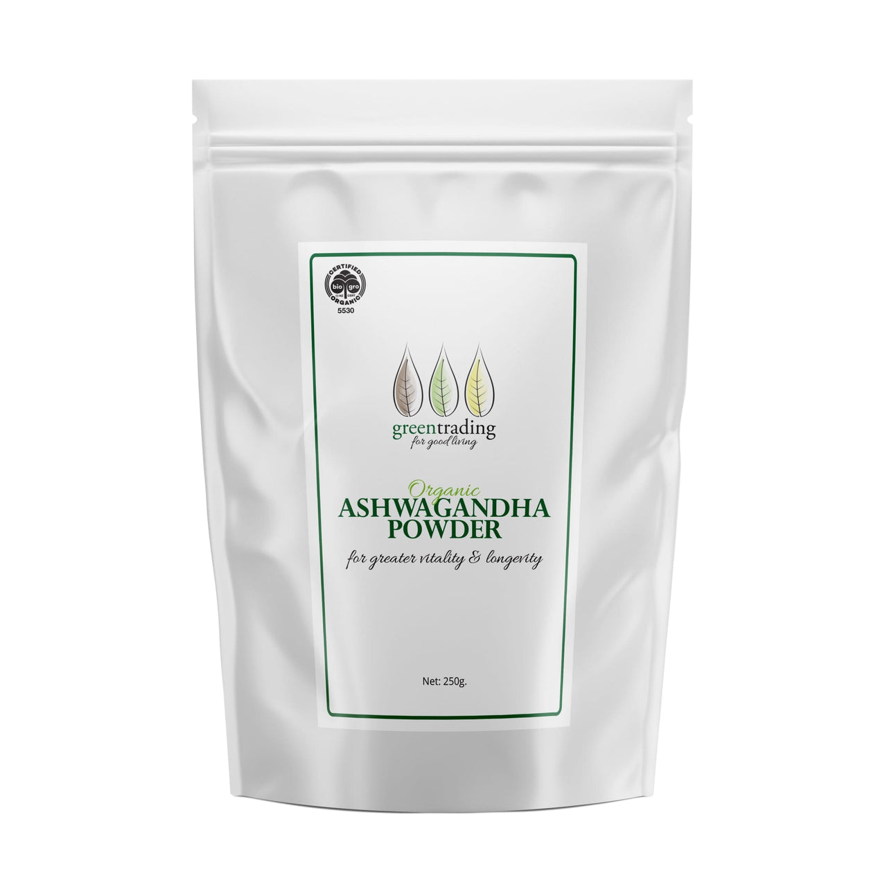 Green Trading - Organic Ashwagandha Powder - [250g]
