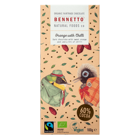 Bennetto - Organic Dark Chocolate Orange & Chilli - [100g]