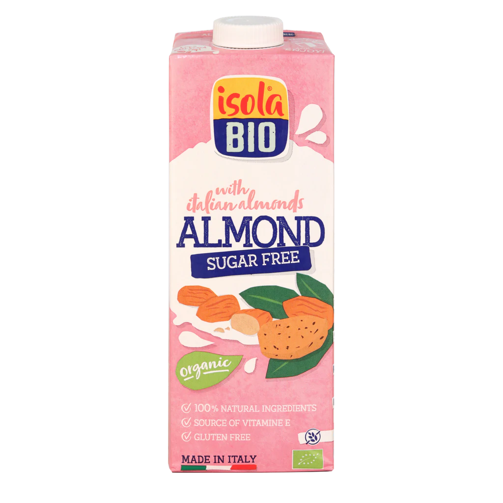Isola Bio - Organic Almond Milk (Sugar Free) - [1 Litre]