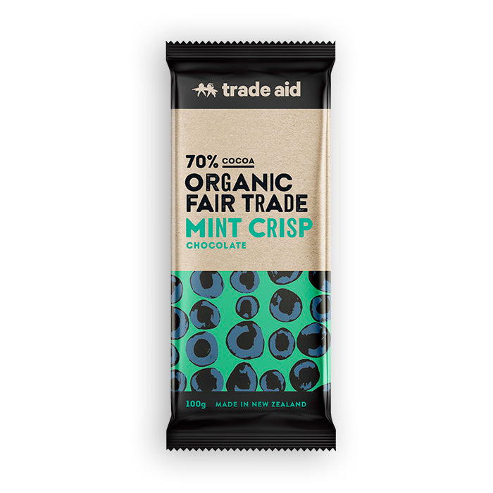 Trade Aid - Organic Mint Crisp Chocolate - [100g]