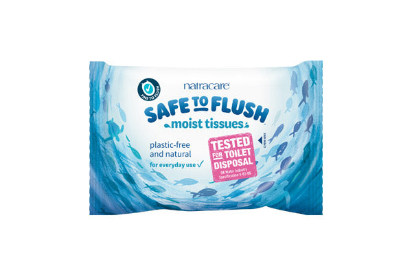 Natracare - Safe to Flush Moist Tissues - [30 Pack]