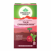 Thumbnail for Organic India Tulsi Tea - Cinnamon Rose [25 Tea Bags]